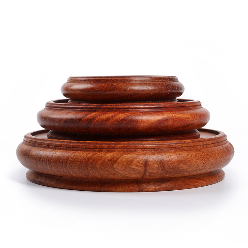 承善堂大果紫檀国标红木置物拖