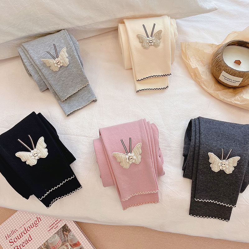 女童春秋季新款甜美蝴蝶打底裤时尚休闲裤子可外穿女宝春秋爆款潮,童装/婴儿装/亲子装,裤子,淘宝优惠券,粉丝福利购,淘宝优惠卷