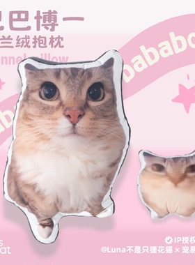 【巴巴博一】正版授权猫meme抱枕居家异形毛绒沙发靠枕垫可爱礼物