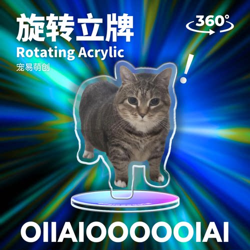 猫meme旋转立牌Oiiaiooiai猫
