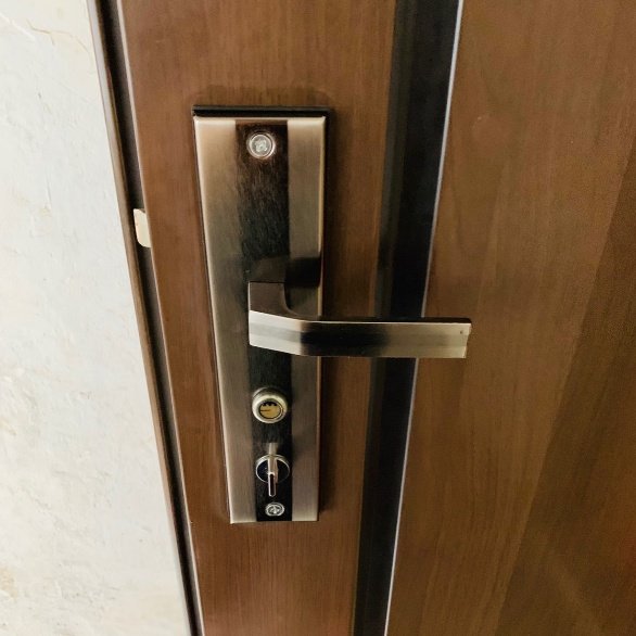 盼盼美心老式门锁实心把手防盗门拉手11#13型 孔距222/235