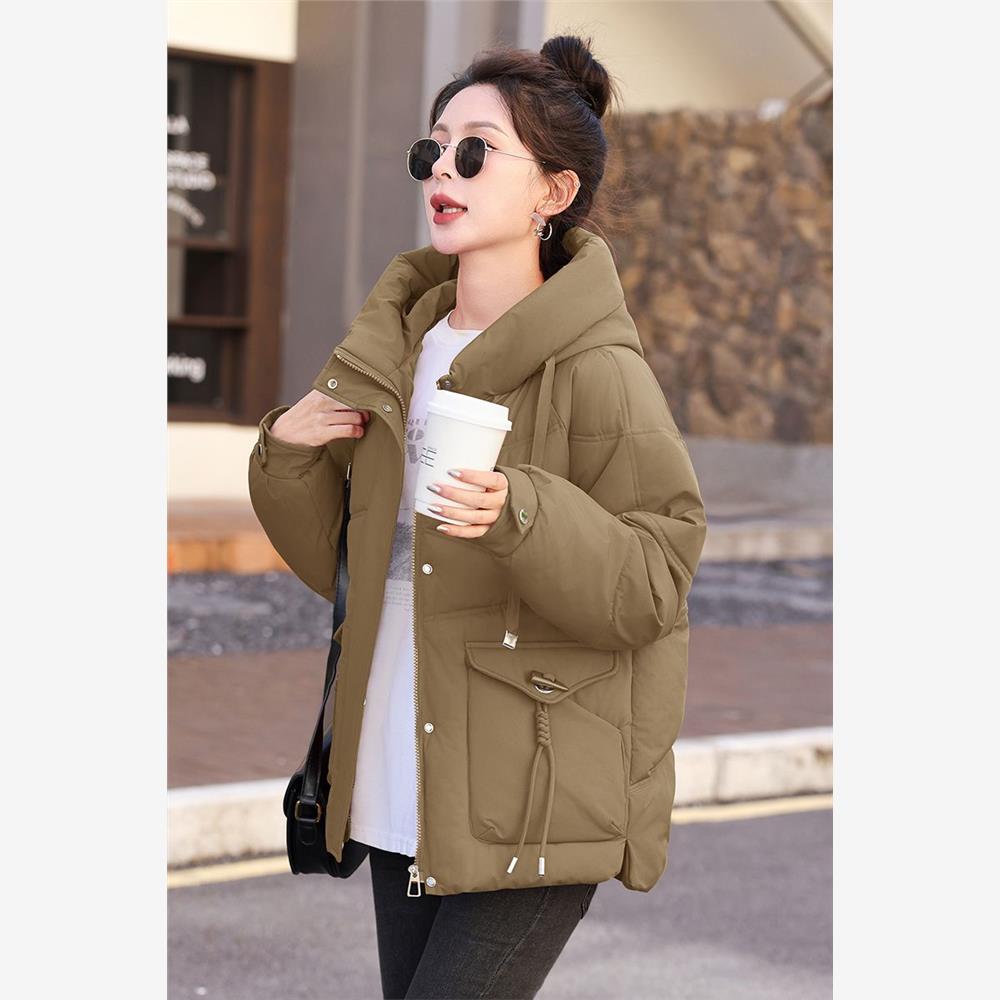 韩版时尚连帽棉衣冬季短