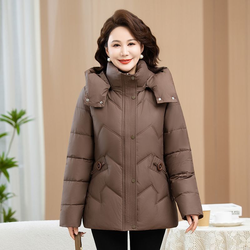 中老年人时尚洋气棉服女