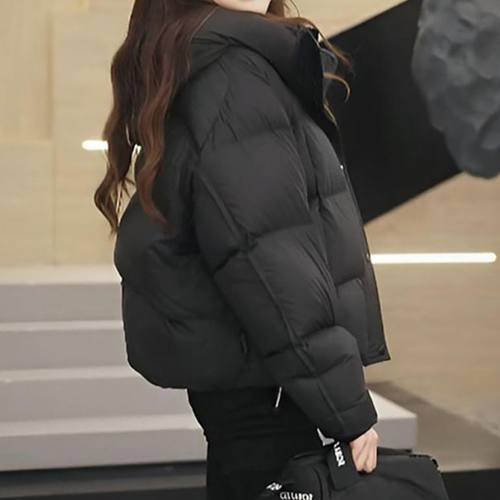 新款连帽羽绒服2025冬季