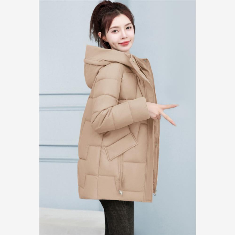 2025冬季大码棉衣女中长