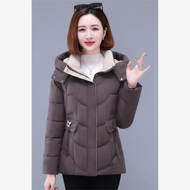 中老年羽绒棉服女加肥加