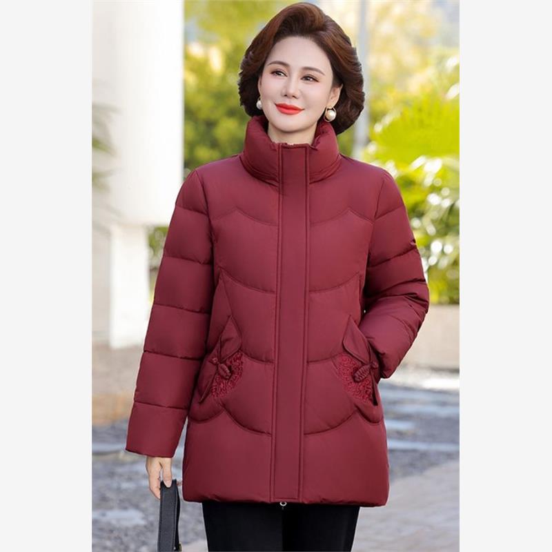 冬季妈妈装羽绒服2025新