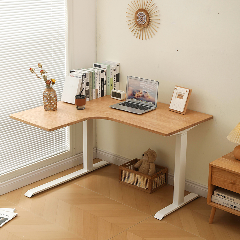 橡木转角桌电动智能樱桃木榉木