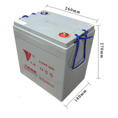 200AH天能电瓶 3-EVF-200新能源 汽车四轮巡逻车 电瓶/蓄电池北京