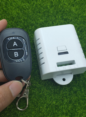 黑色鸭蛋两键遥控AC85V-250V带手动功能单路灯具电源箱开关控制器