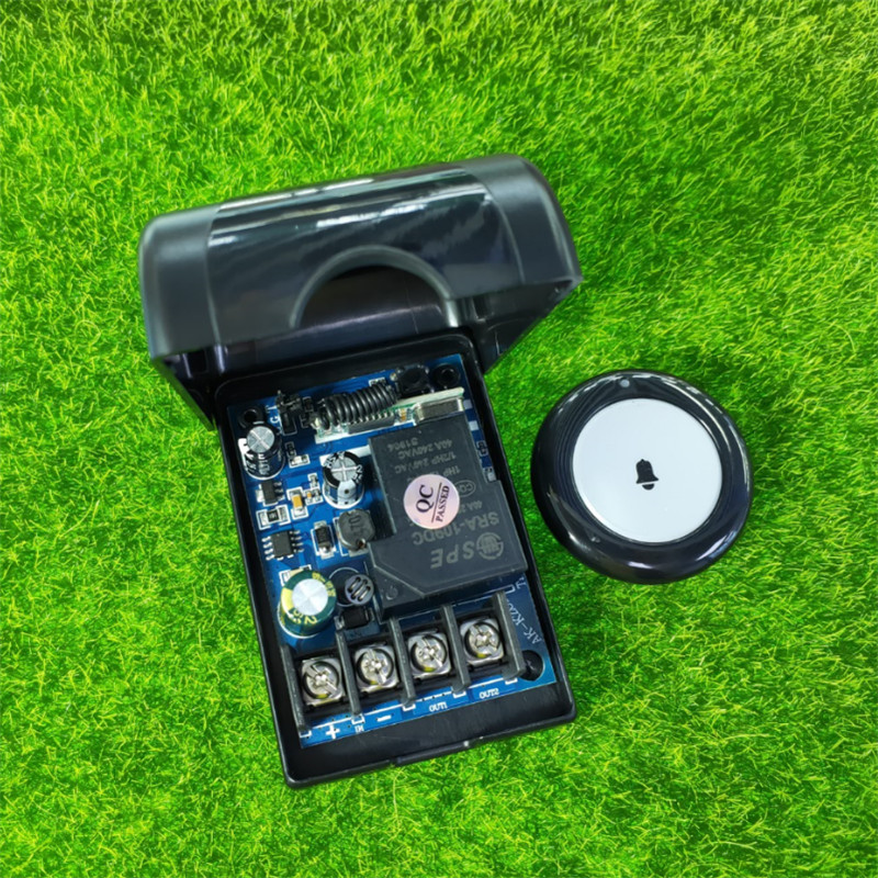 圆形随意贴灰铃按钮12V24V36V48V单路灯具开关电源车灯喇叭控制器