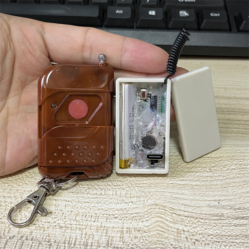 一键紧急呼叫微型振动器点震长按长震无线遥控可充电款震动提醒器