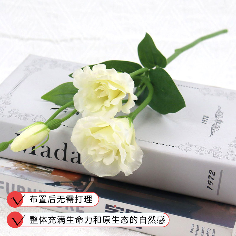 仿真花洋桔梗欧式清新假花紫色客厅餐桌居家装饰拍照摄影道具摆件