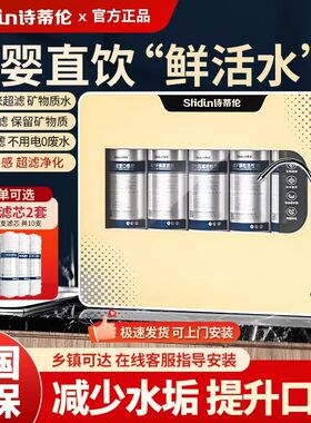 诗蒂伦净水器水过滤器家用自来水净化直饮五级超滤厨房壁挂净水机