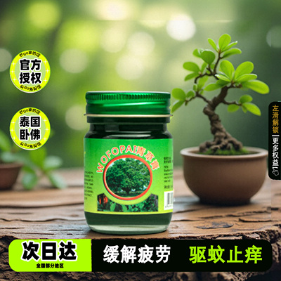 泰国青草膏蚊虫叮咬清凉油