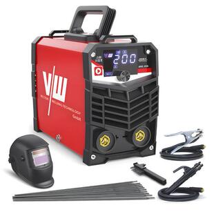 ARC200D焊条手工焊机套装含焊接头盔及全套配件便携式焊机焊铁钢