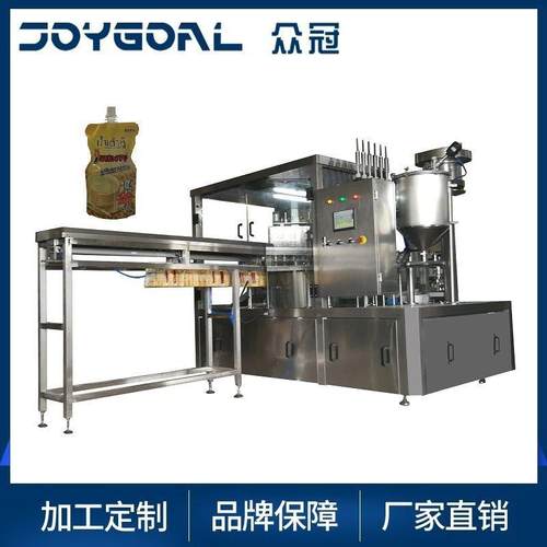 厂家韩国泡菜调料酱蒸鱼酱油站立袋灌装机多用液体多功能高效