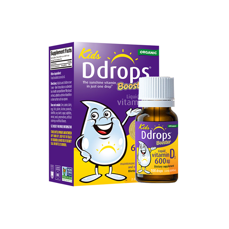 【28/05】Ddrops滴卓思 维生素D3滴剂 600iu 紫色2.8ml/盒