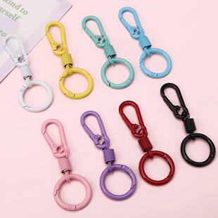 合金弹簧钥匙扣挂件 手工箱包挂钩钥匙链 创意礼品钥匙圈配件