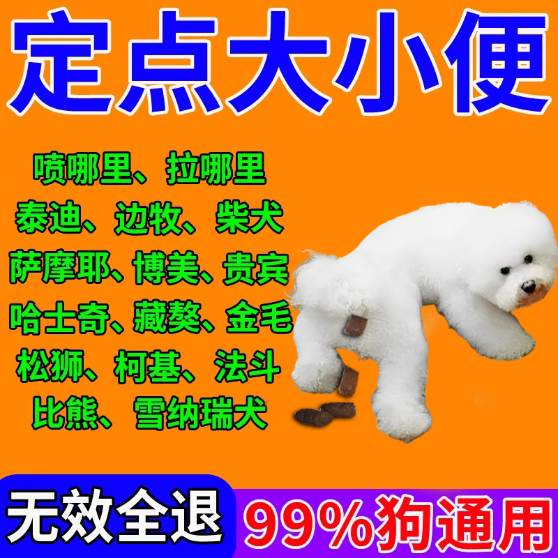 当晚学会】狗狗定点上厕所神器训练宠物狗大小排便不乱拉屎诱导剂