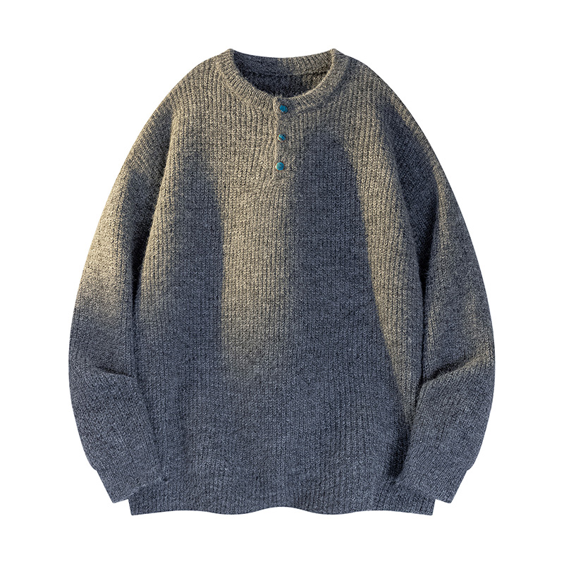 2025新款春秋季帅气毛衣情侣款学生初中高中针织衫男士宽松上衣