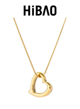 HIBAO喜小宝镂空爱心项链不掉色