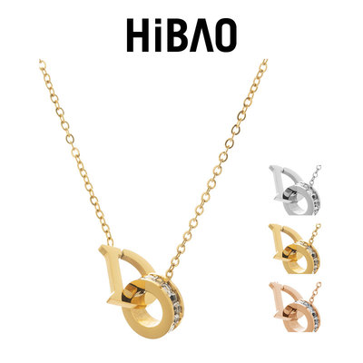 HIBAO喜小宝字母D项链不掉色