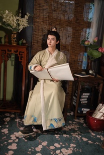 原创唐制圆领袍秋冬装 加绒汉服刺绣男女侠客日常