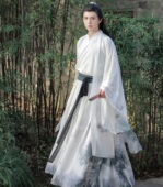 汉服男女古风情侣cp魏晋风仙气大袖 腰裙侠客原创水云间国风套装