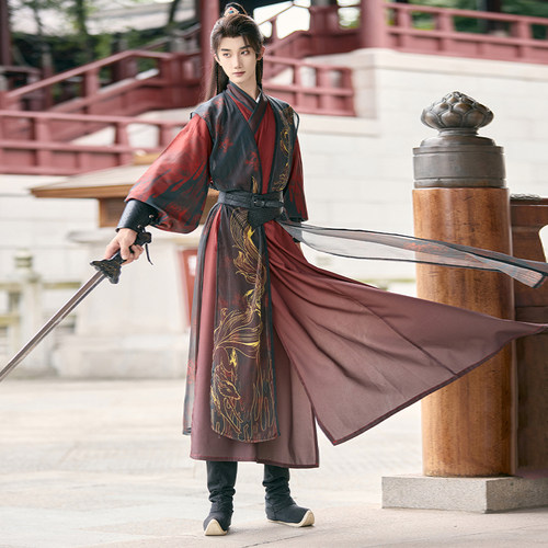 汉服倾依彼岸花九尾交领比甲褙子