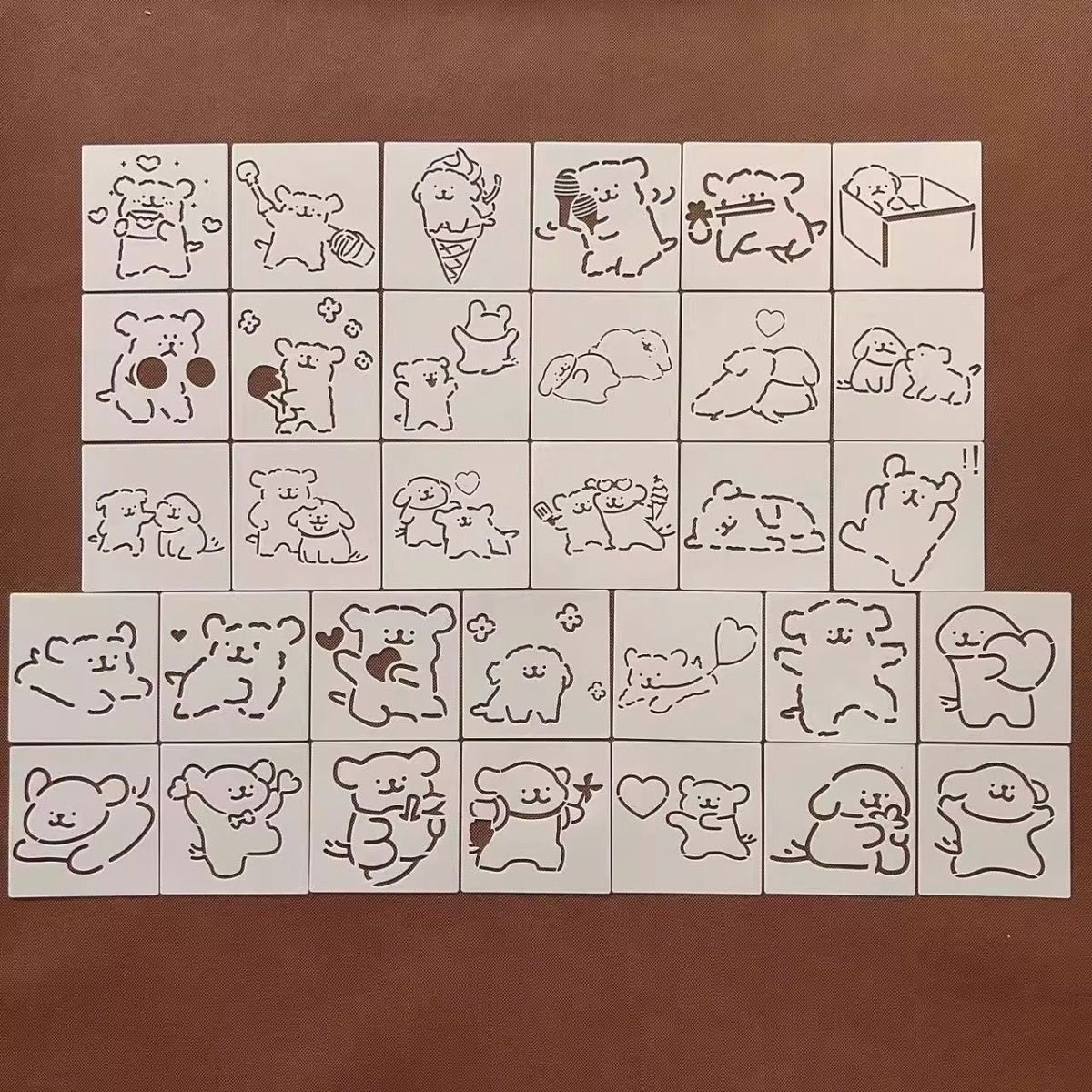 可爱卡通画临摹辅助图形儿童绘画镂空半透明塑料手抄报模板绘画,文具电教/文化用品/商务用品,手抄报模板,淘宝优惠券,粉丝福利购,淘宝优惠卷