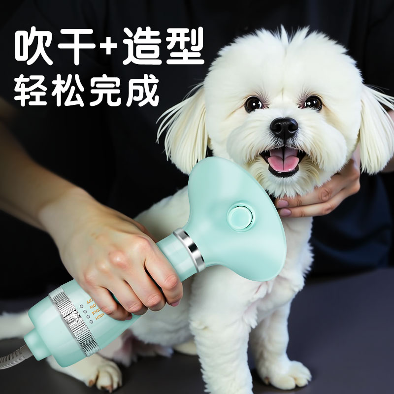 比熊吹風機拉梳毛烘干一體機
