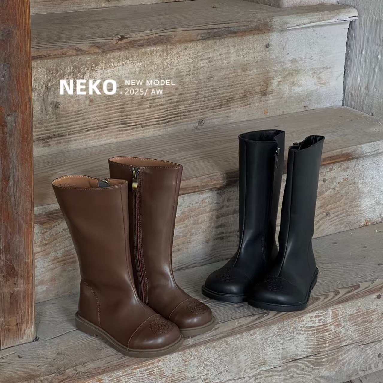 NEKO女童皮靴韩版单靴