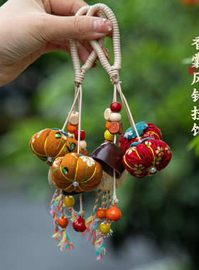 严选果壳风铃天然种子摇铃diy手工音挂铃植物果实挂饰背包车挂件