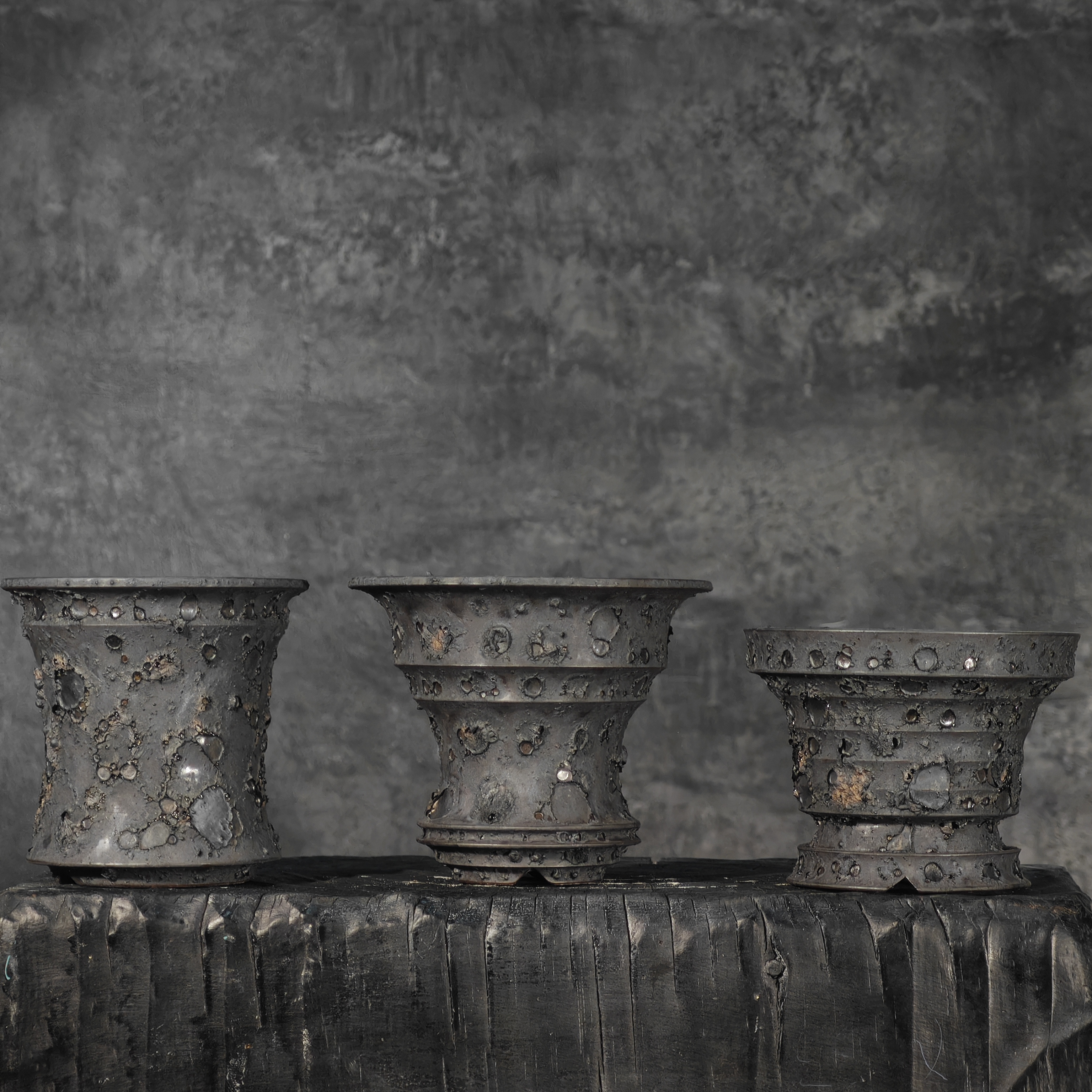 块根盆小号黑金泡泡合集素里塊根植木钵手工潮盆龙舌兰仙人球陶瓷