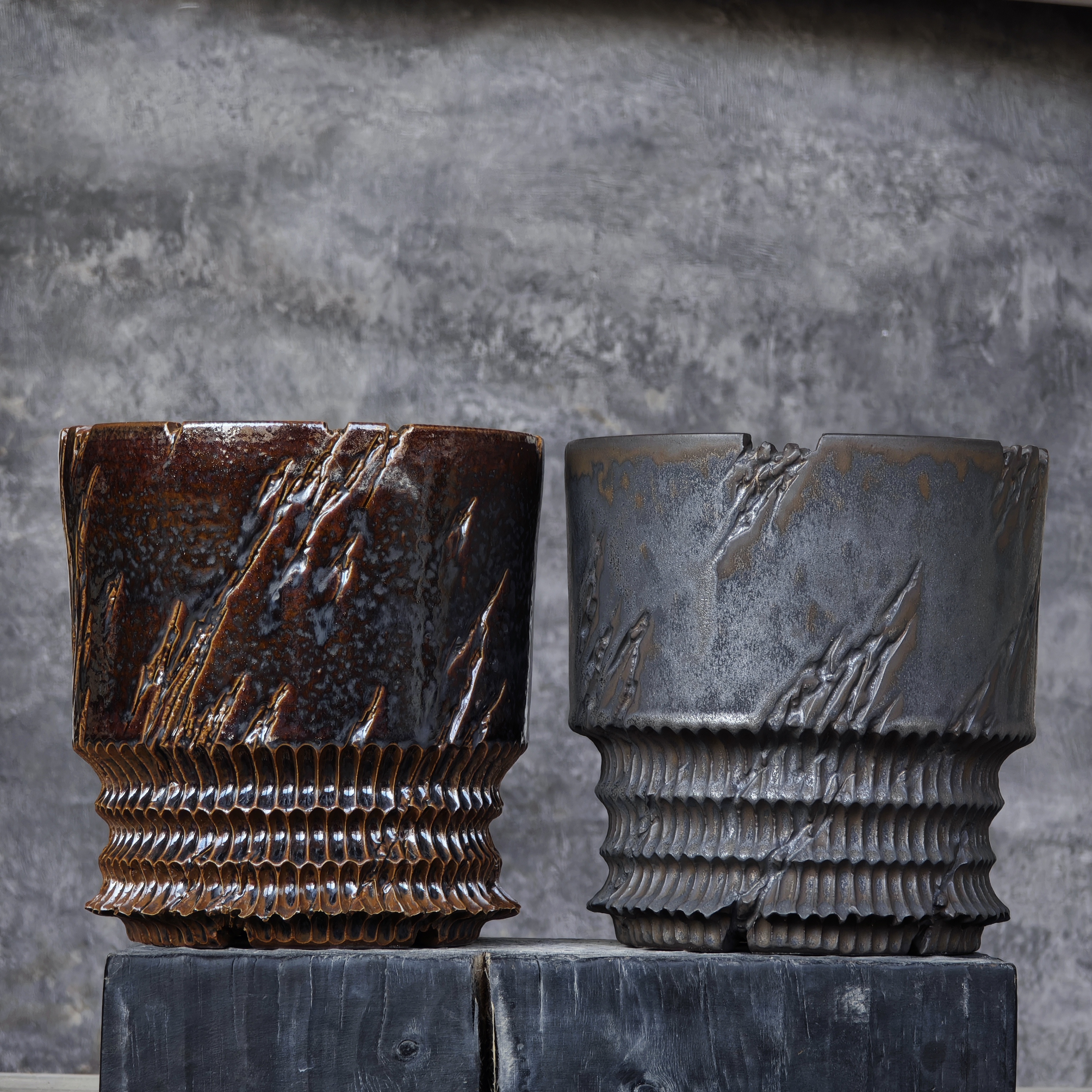 大号块根花盆 景德镇手工陶瓷橄榄象足漆树龙舌兰多肉仙人球植物