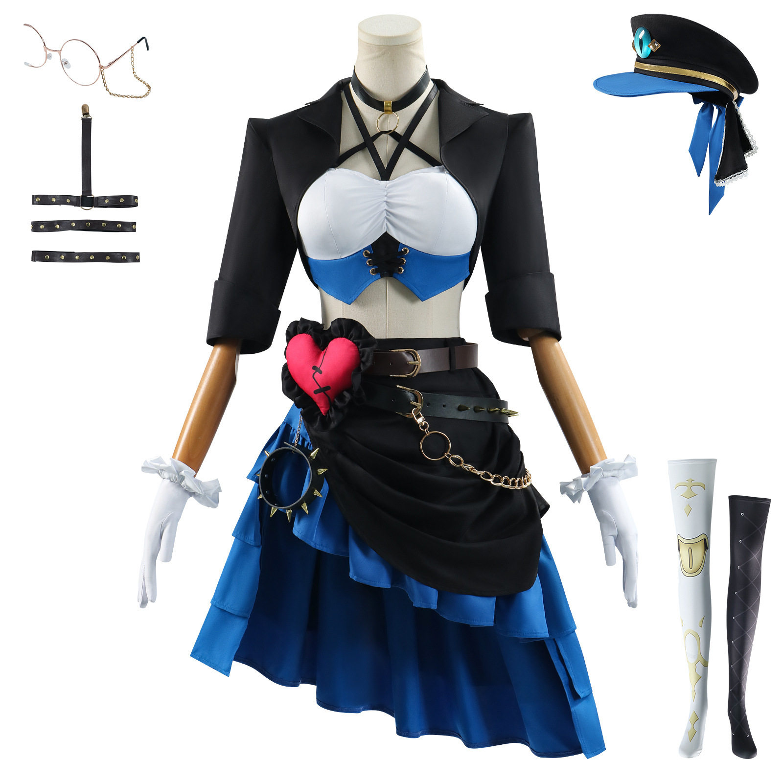 漫多蛋仔派对cos服逃出惊魂夜追捕者魔警艾琳cosplay游戏动漫服装