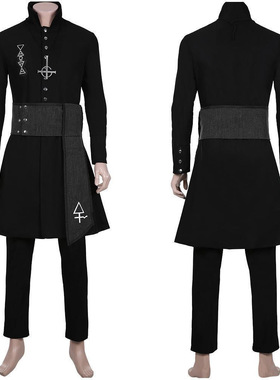 万圣节无名食尸乐队cos服黑色外套乐队无名食尸鬼cosplay角色扮演