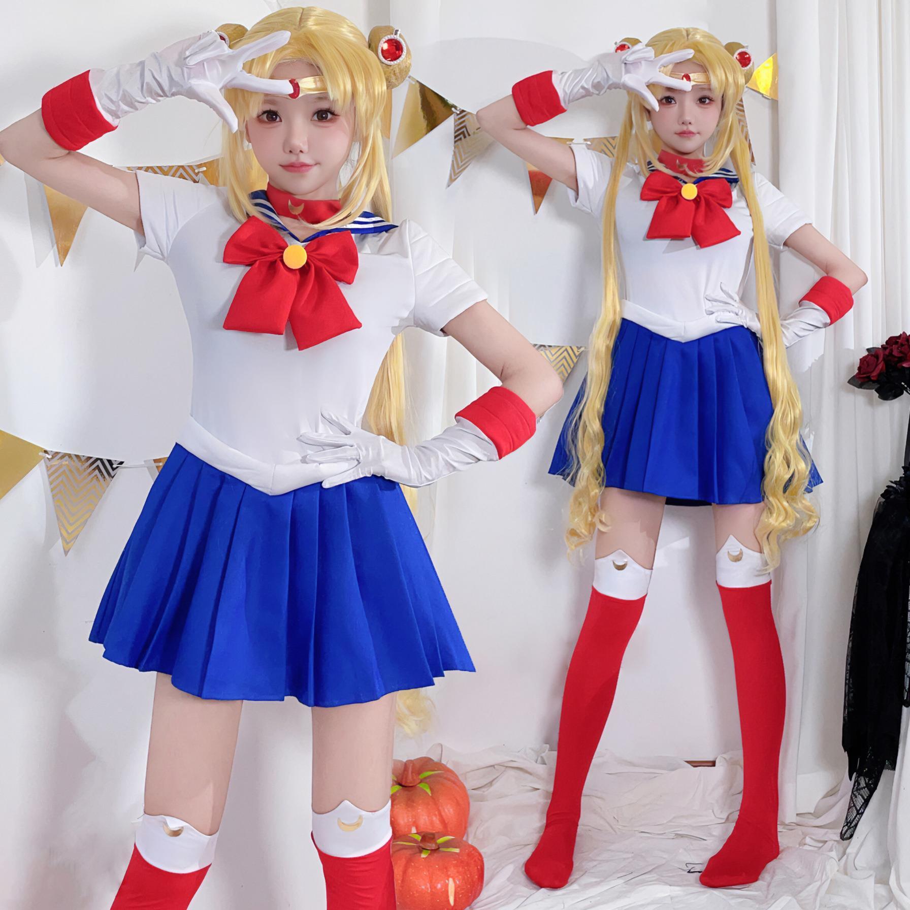 万圣节服装水冰月cos连衣裙美少女战士月野兔水手服角色扮演表演