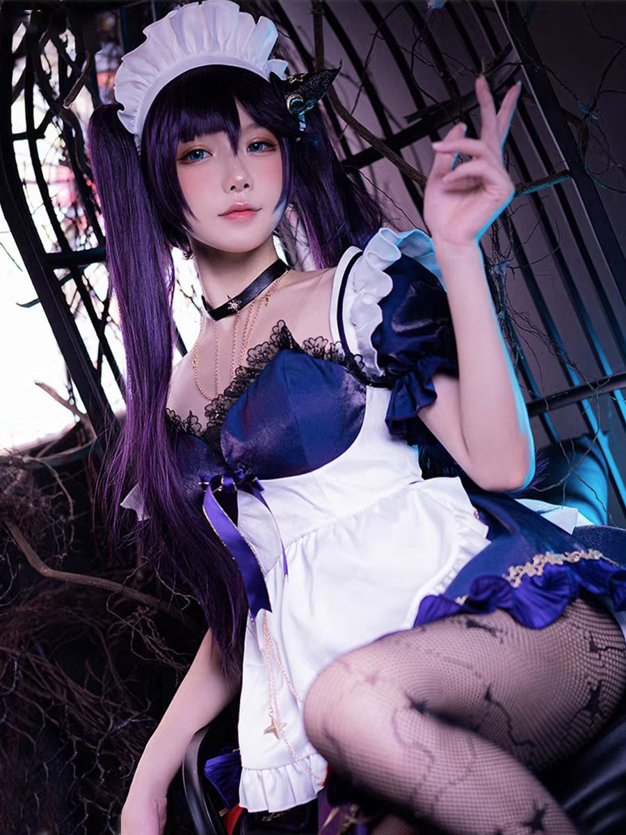 原神cosplay 莫娜cos服女仆装性感网袜万圣节女