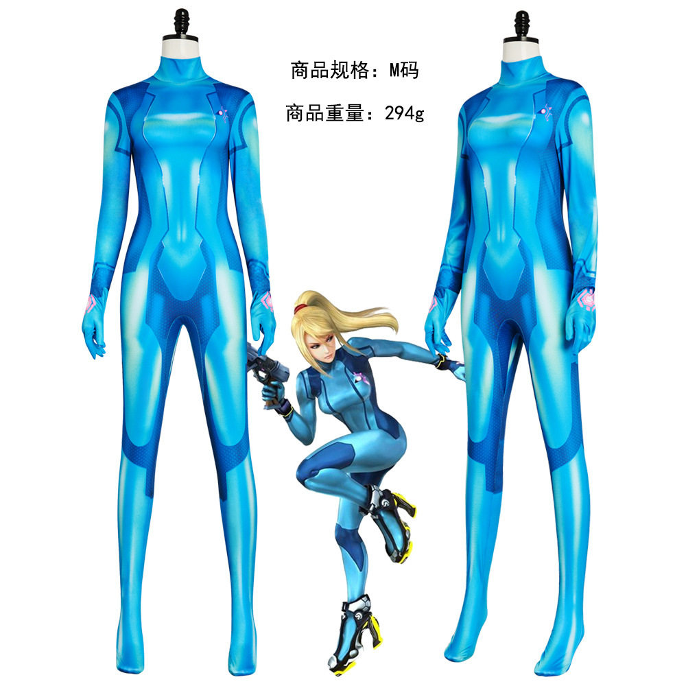 银河战士cos服 萨姆斯·阿兰连体紧身衣Cosplay 漫展游戏角色扮演