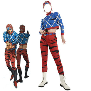 跨境JOJO的奇妙冒险 黄金之风COS服盖多米斯达cosplay动漫万圣节