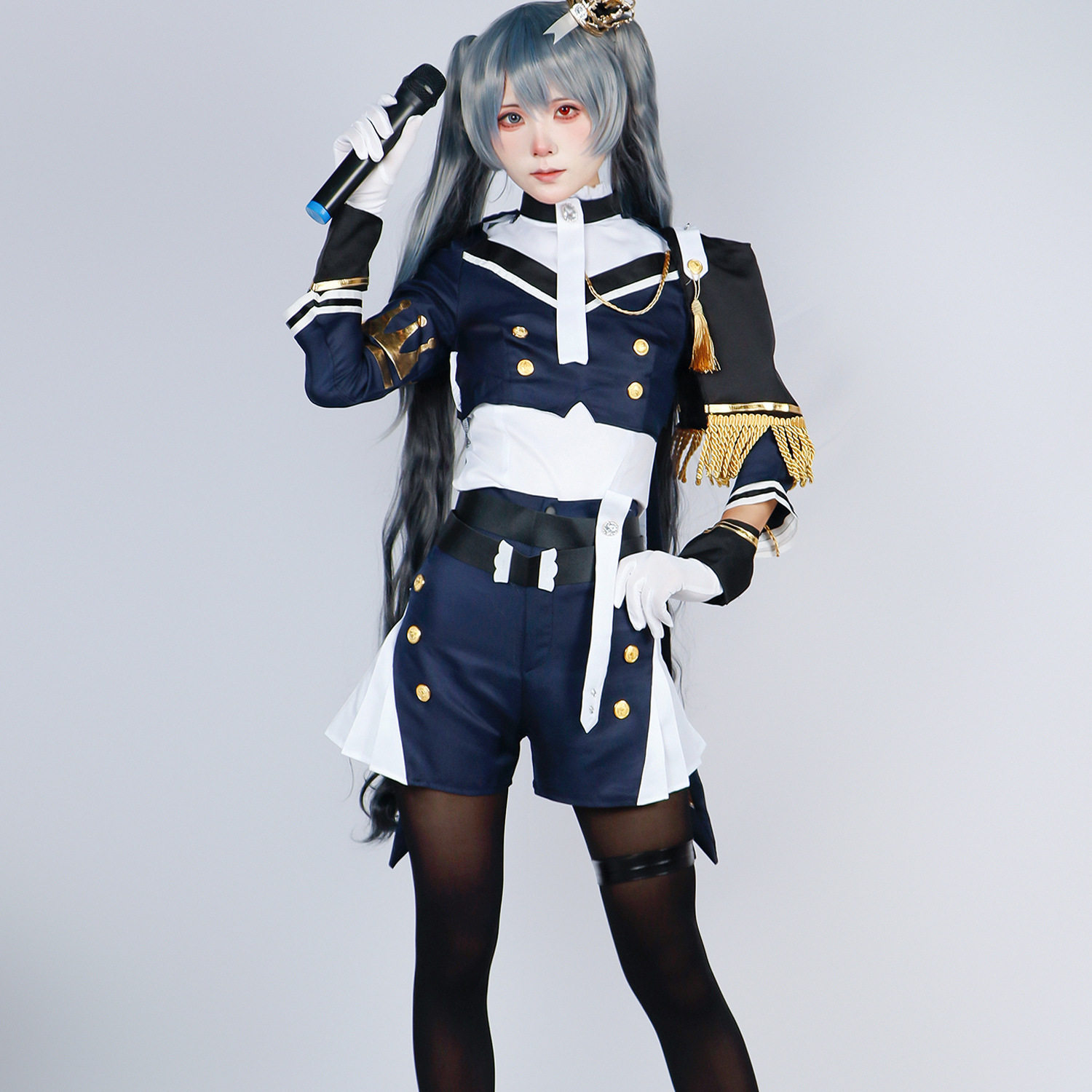 猫店军装cos服世界计划缤纷舞台虚拟偶像cosplay动漫表演服女
