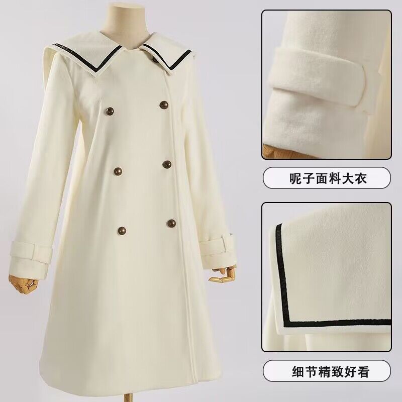 漫兴晨芙莉莲cos服辛美尔葬送的芙莉莲毛呢外套款Cosplay服装