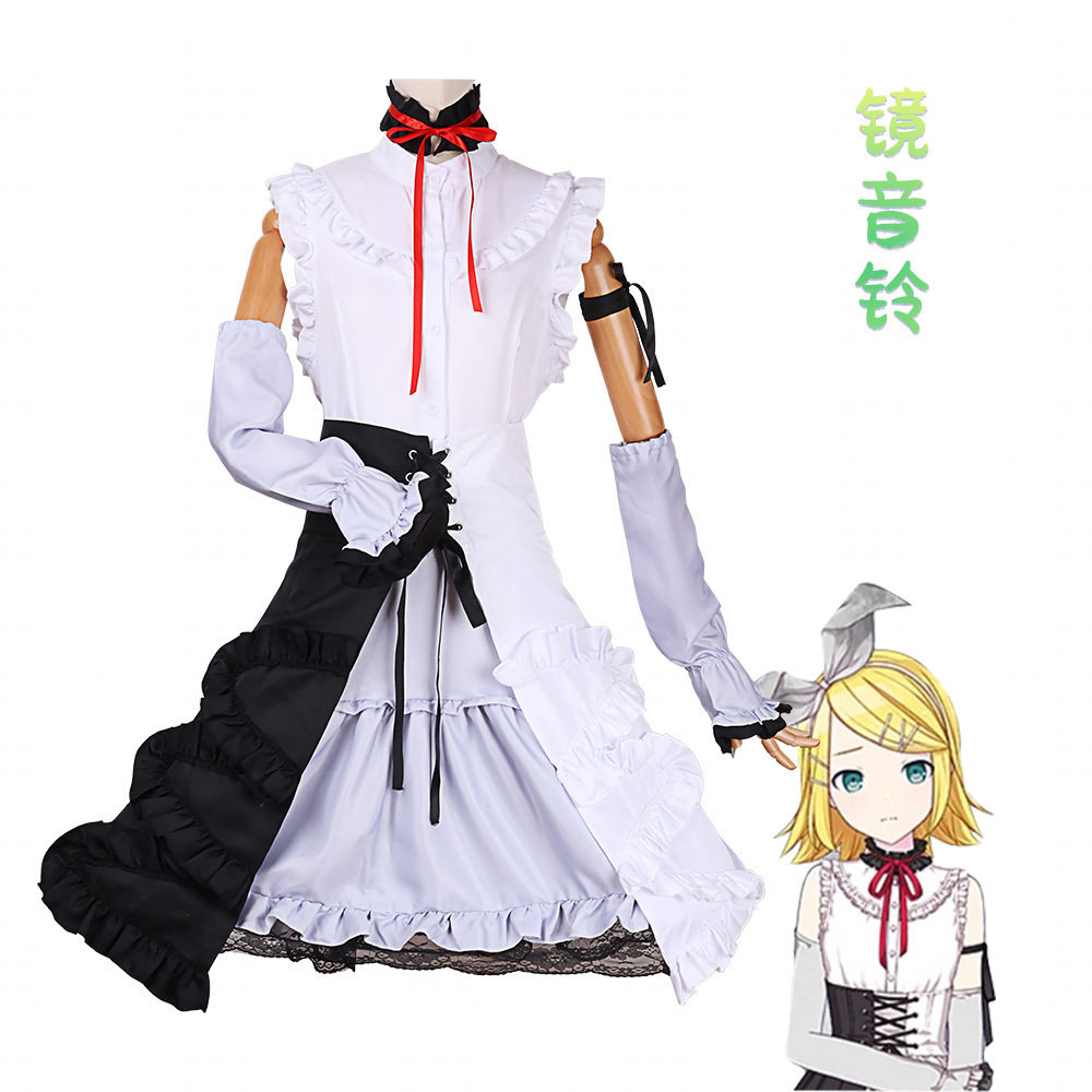 万圣节世界计划彩色舞台feat初音cos服双子音镜音铃服装cosplay服