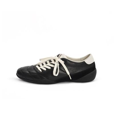 环洞复古全皮休闲薄底鞋