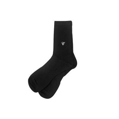 CRICLECAGE刺绣黑白中筒袜