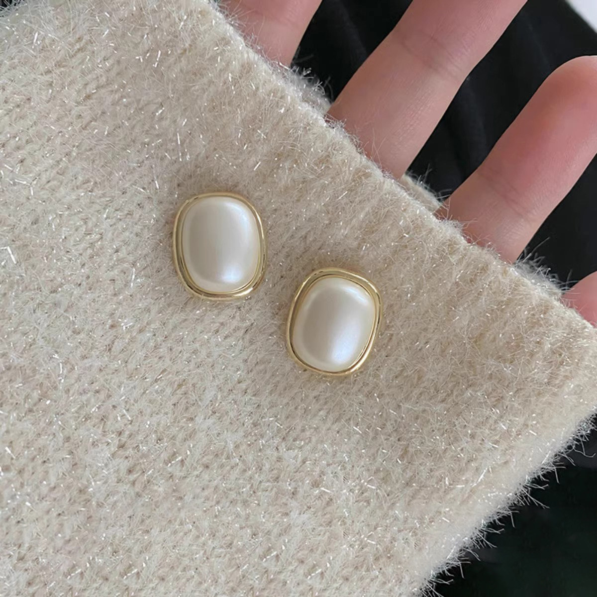 高亮巴洛克珍珠耳环女简约纯银耳钉2025年新款爆款气质高级感耳饰,饰品/流行首饰/时尚饰品新,耳钉,淘宝优惠券,粉丝福利购,淘宝优惠卷