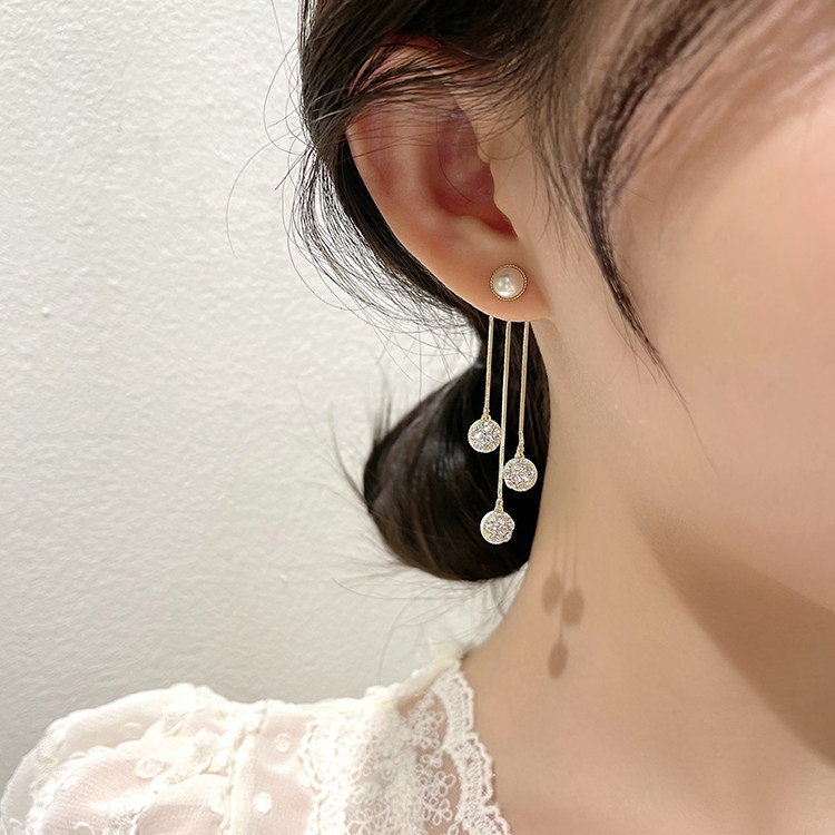 伊灿日韩水钻耳坠一款两戴