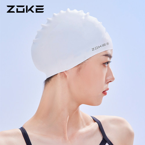 Zoke成人硅胶泳帽防水护发